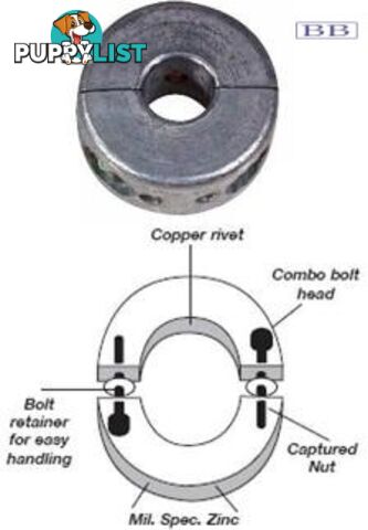 Propeller Shaft Anodes 2"