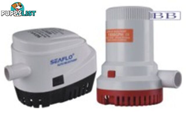 SEAFLO Bilge Pumps 500 to 3500 gph 12V and 24v 3 year warranty