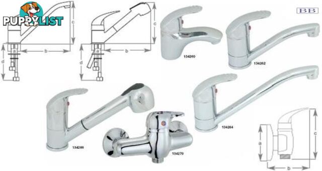 Long swivel faucet