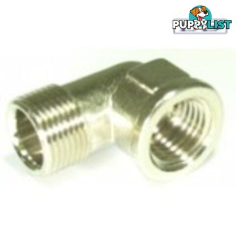 Chromed elbow fitting 1/4\NPT female - 3/8\"" tube"""""""""""""""