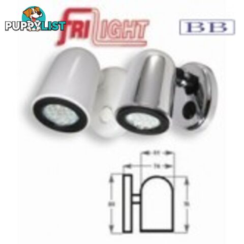 Tube LED Bunk Light Chrome