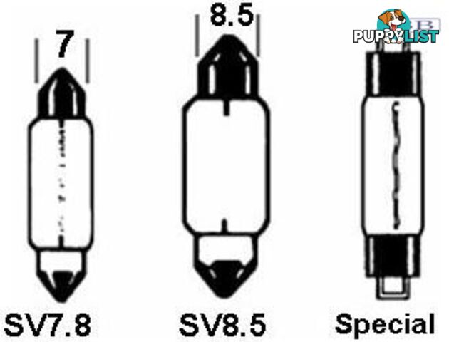 Festoon Bulb 12V 10w