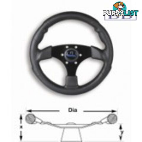 Boat steering wheel Fantasy Millennium Wheel Black