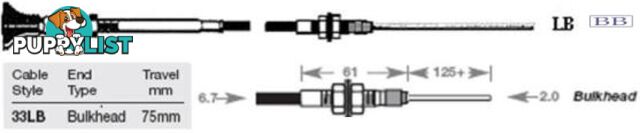 33LB Control Cable - 4.00m