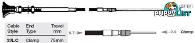 33LC Control Cable - 2.50m