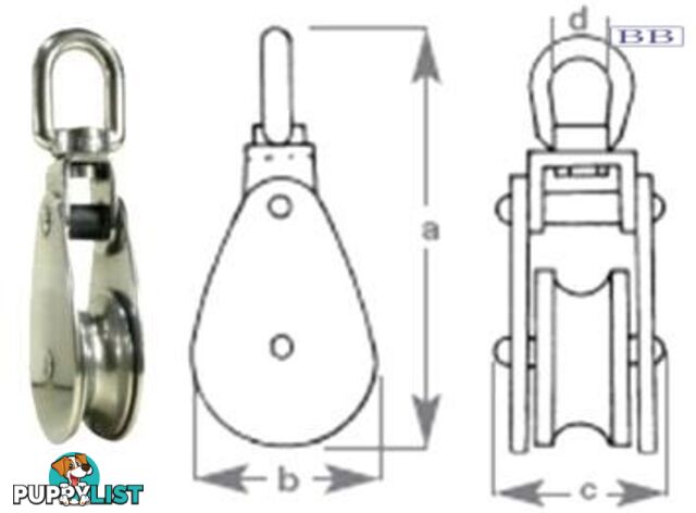 Cheek Block - 14mm Nylon