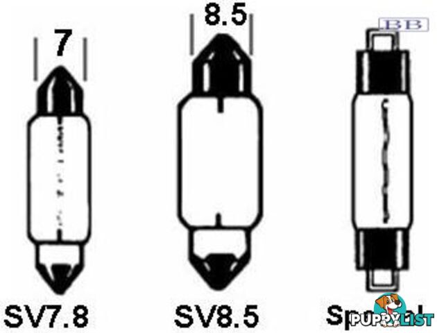 Festoon Bulb 12V 5w