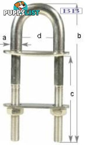 'U' Bolt Stepped 140mm