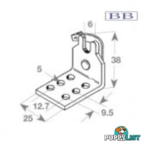 Cable hook clip to suit 30 series cables - single