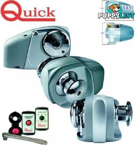 QUICK anchor Winches Horizontal Winch - Hector 1000 8 or 10mm gypsy (specify)