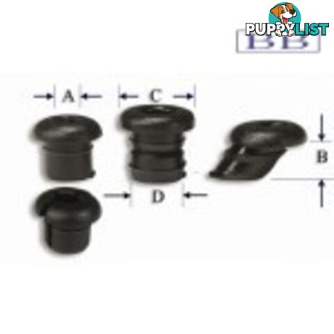 Nylon Bushes - Split 6.2mm