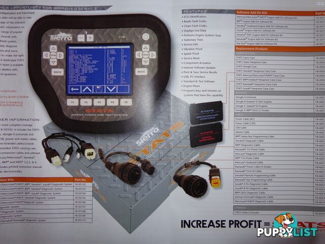 STATS Sierra Touch and Test System Engine Diagnosis Accessories/Software