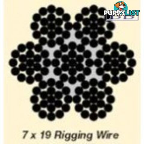 7 x 19 Rigging Wire 1/4"