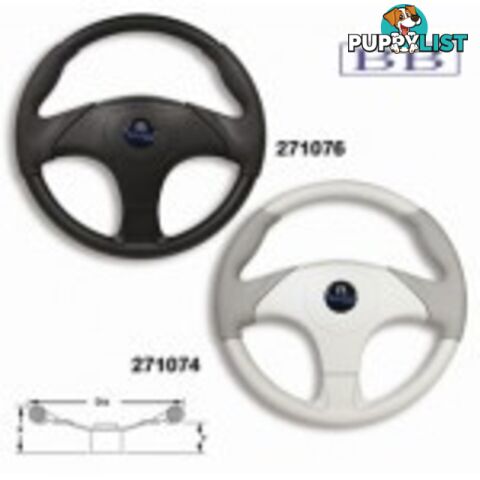 Boat steering wheel Morbidone Wheel Grey or Black