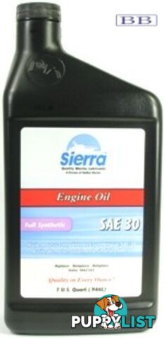 4-Stroke SAE 30 Full Synthetic Engine Oil 5 US QT