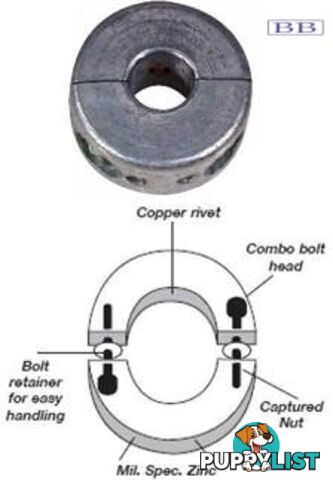 Propeller Shaft Anodes 1"