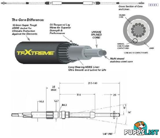 CC693 TFXTREME Control Cable 9.00m