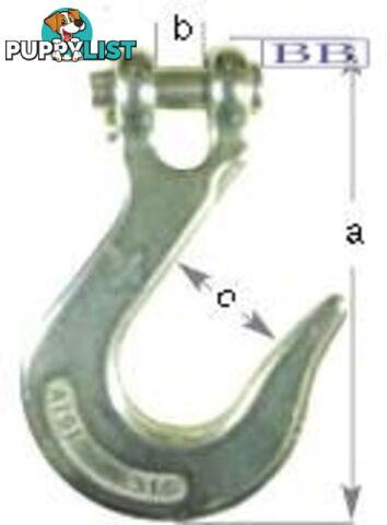 S/S Clevis Slip Hook - 6mm