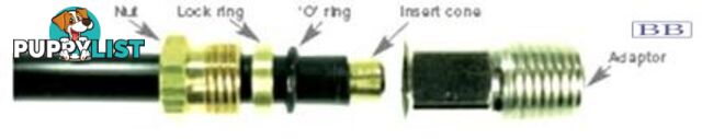 Adaptor 1/4äó NPT to 5/16äó tube