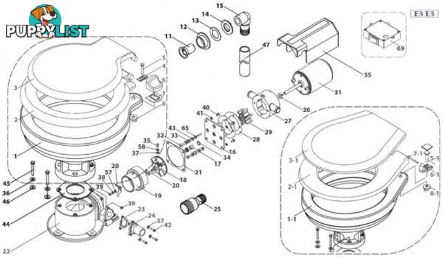 Base only to suit standard toilet SP615