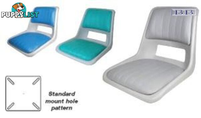 Strata Seat - Grey with teal pads