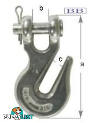 Stainless steel Clevis Grab Hook for 8mm chain