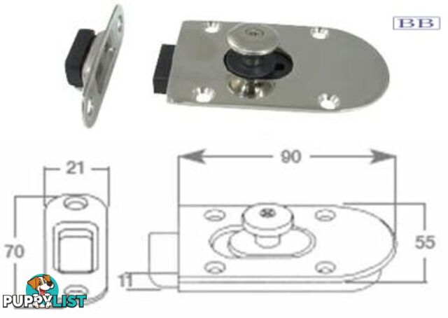 Magnetic Slide Catches