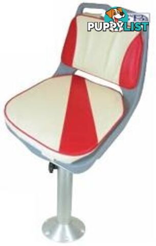 Boat seats Bay boat Pedestal Seat - Off White & Navy 181360