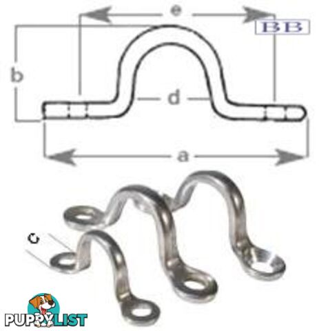 Saddle - 4mm r/h screws