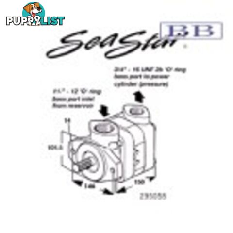 Seastar Power Steering Pump Adaptor for 5061 Twin Disc