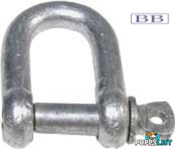 D shackle 6mm (1/4")