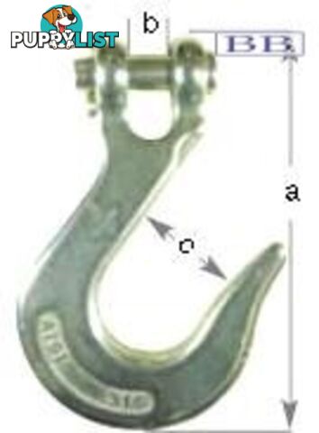 S/S Clevis Slip Hook - 8mm