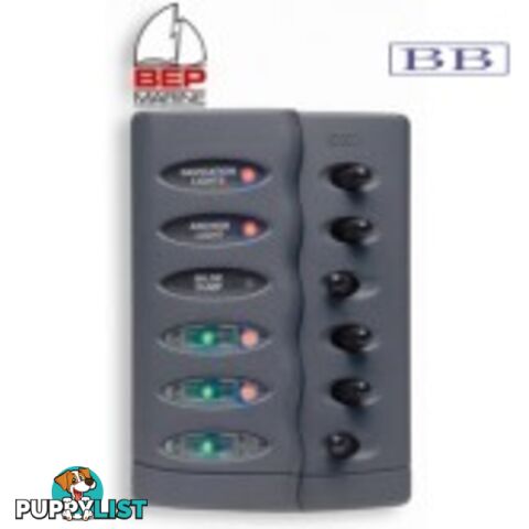 BEP 6 Switch Waterproof Panel with Fuses