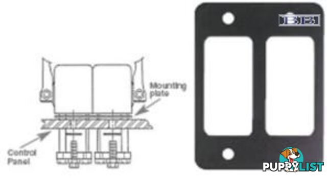 Twin Control Mount Plate