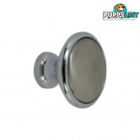 Cabinet Knobs - Chromed Brass & S/S