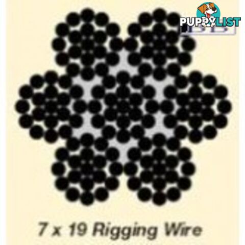 7 x 19 Rigging Wire 1/8"