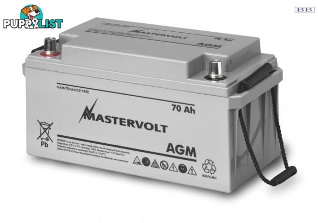 Marine Batteries Mastervolt AGM std 12v 70Ah battery