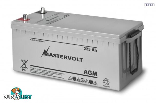 Marine Batteries Mastervolt AGM std 12v 225Ah battery