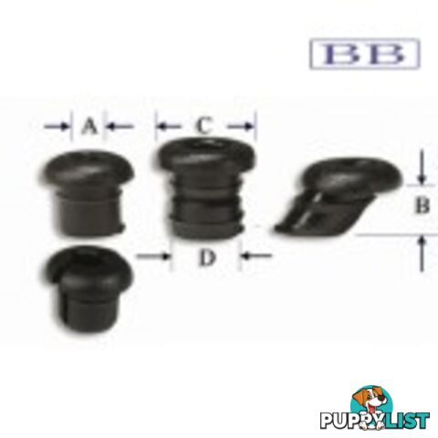 Nylon Bushes - Split 4.2mm