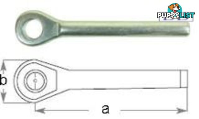 Swage Eye Terminal to suit 4.0mm (5/32") wire