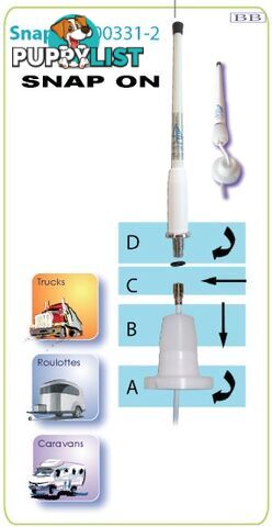 BANTEN TV Antenna Boat RV Caravan Banten Just 25cm high Digital