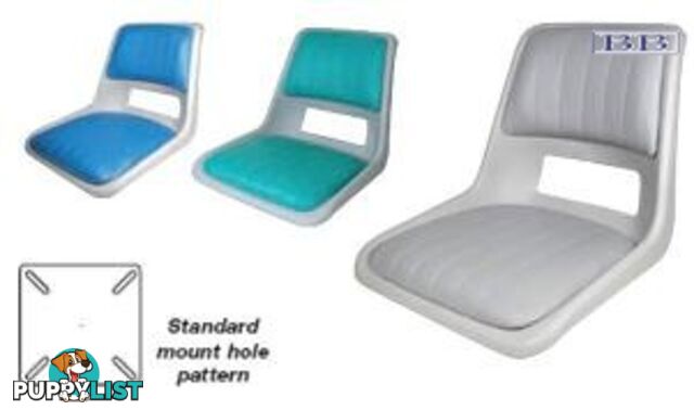 Boat Strata Seat - Grey with blue pads