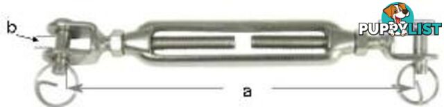 Turnbuckle Fork&Fork M12