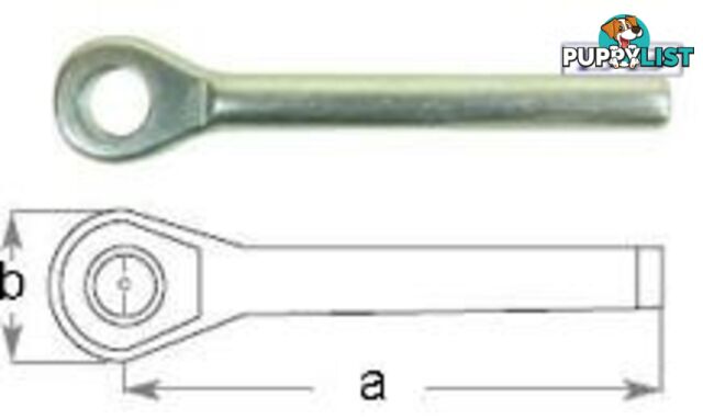 Swage Eye Terminal to suit 1/4" wire