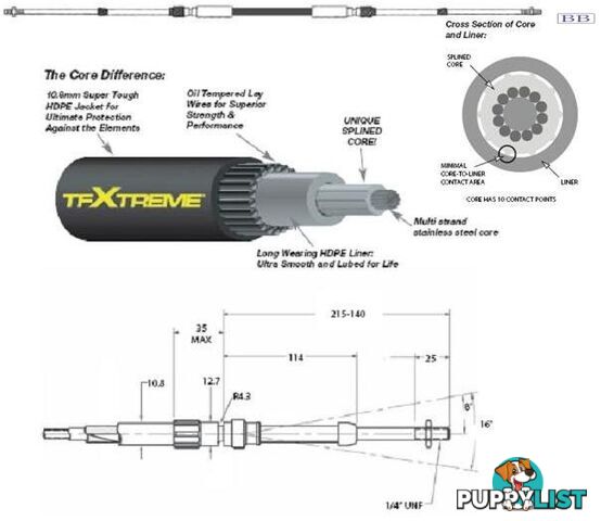 CC693 TFXTREME Control Cable 4.75m