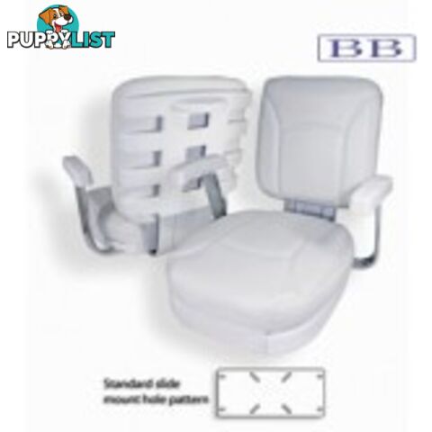 Boat seats Deluxe Ladderback boat Chair White 181922