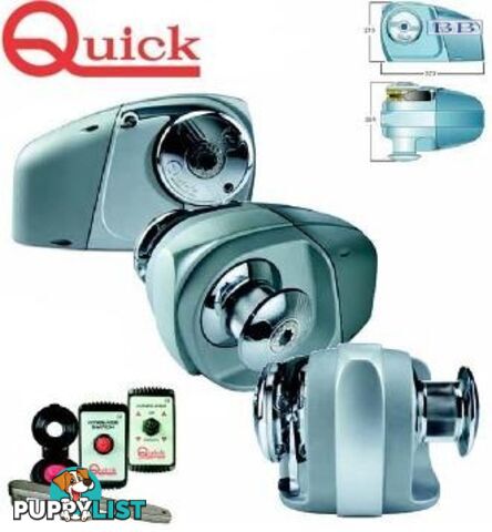 Quick anchor Winches Horizontal Winch - Hector 1500 12/24v