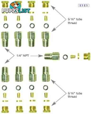 Reservalve Twin Engine Fitting Kit