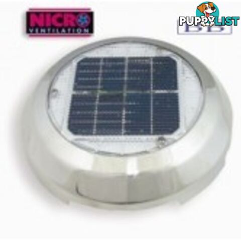 Nicro Day/Night Plus Solar Vent 76mm ID or 100 cut out175384 175385