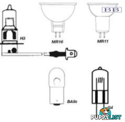 Quartz Halogen Bulb 12V 10w